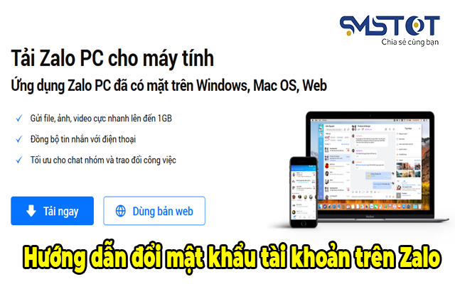 huong dan doi mat khau zalo